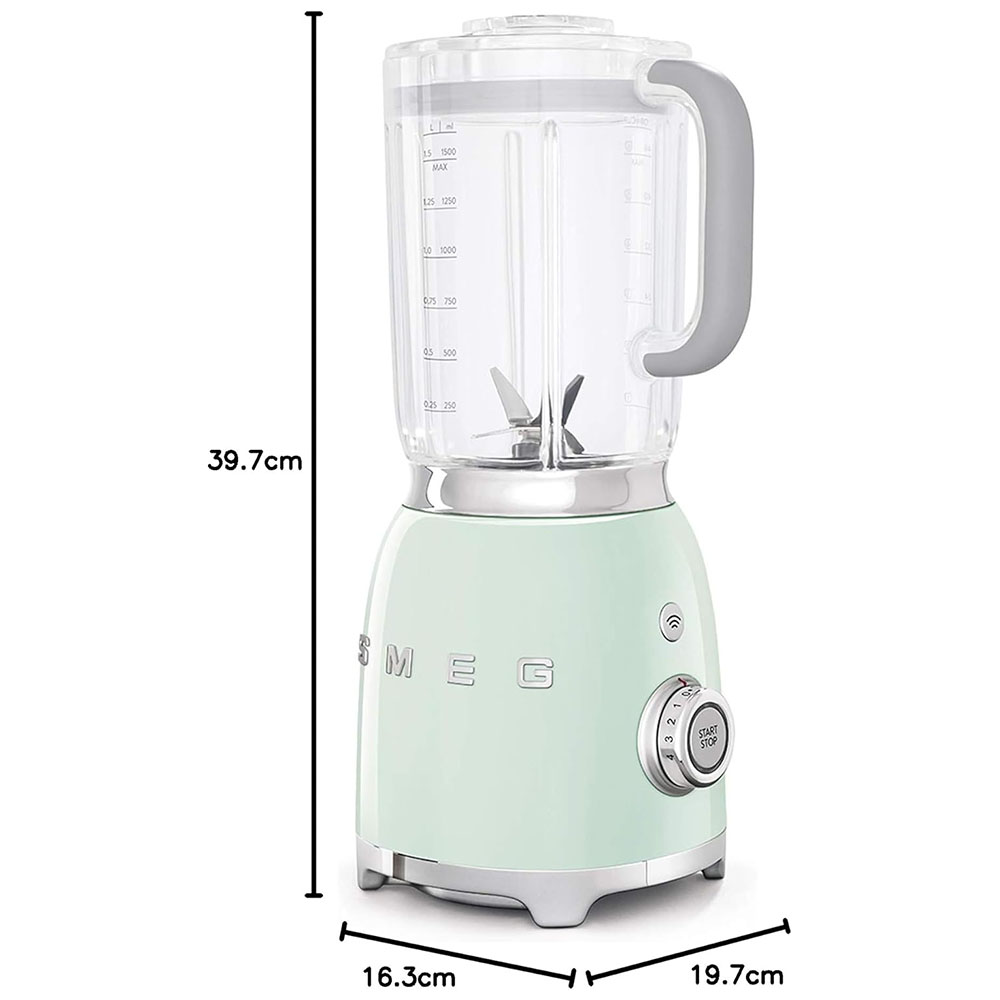 Smeg BLF01PGEU blender 1,5 L Mélangeur de table 800 W Vert