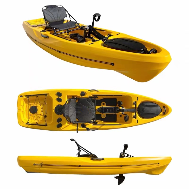 2022 new spiral pedal boat kayak canoe single Luya boat canoe kayak hard boat single