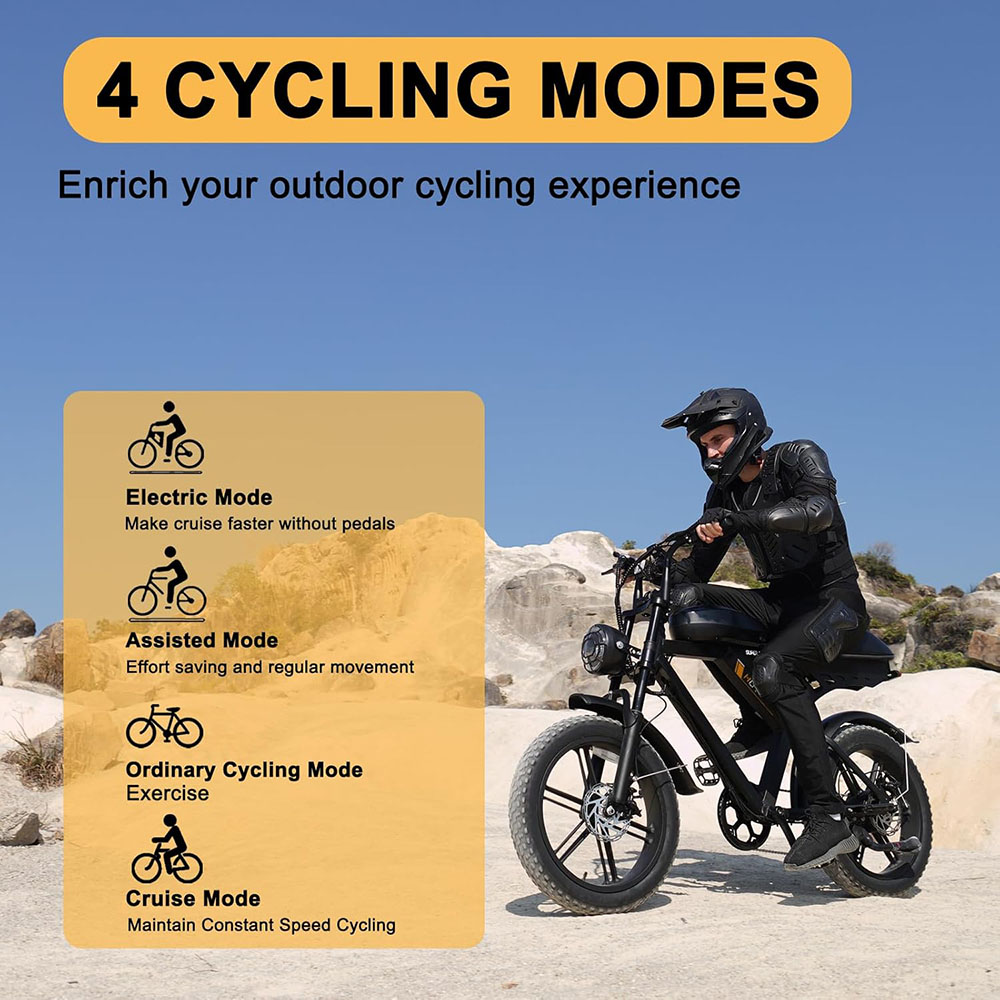 MOVCAN Fat Tire Electric Bike for Adults