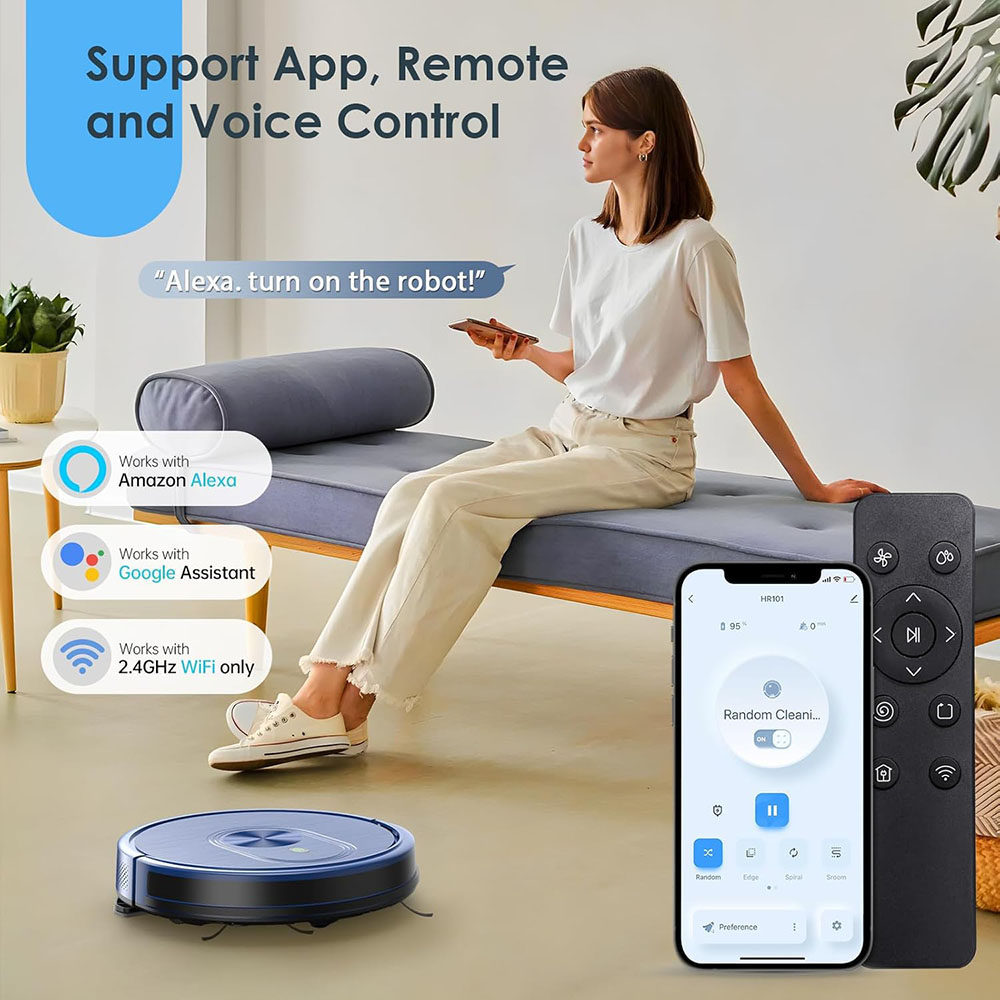 3 in 1 Mopping Robotic Vacuum with Schedule