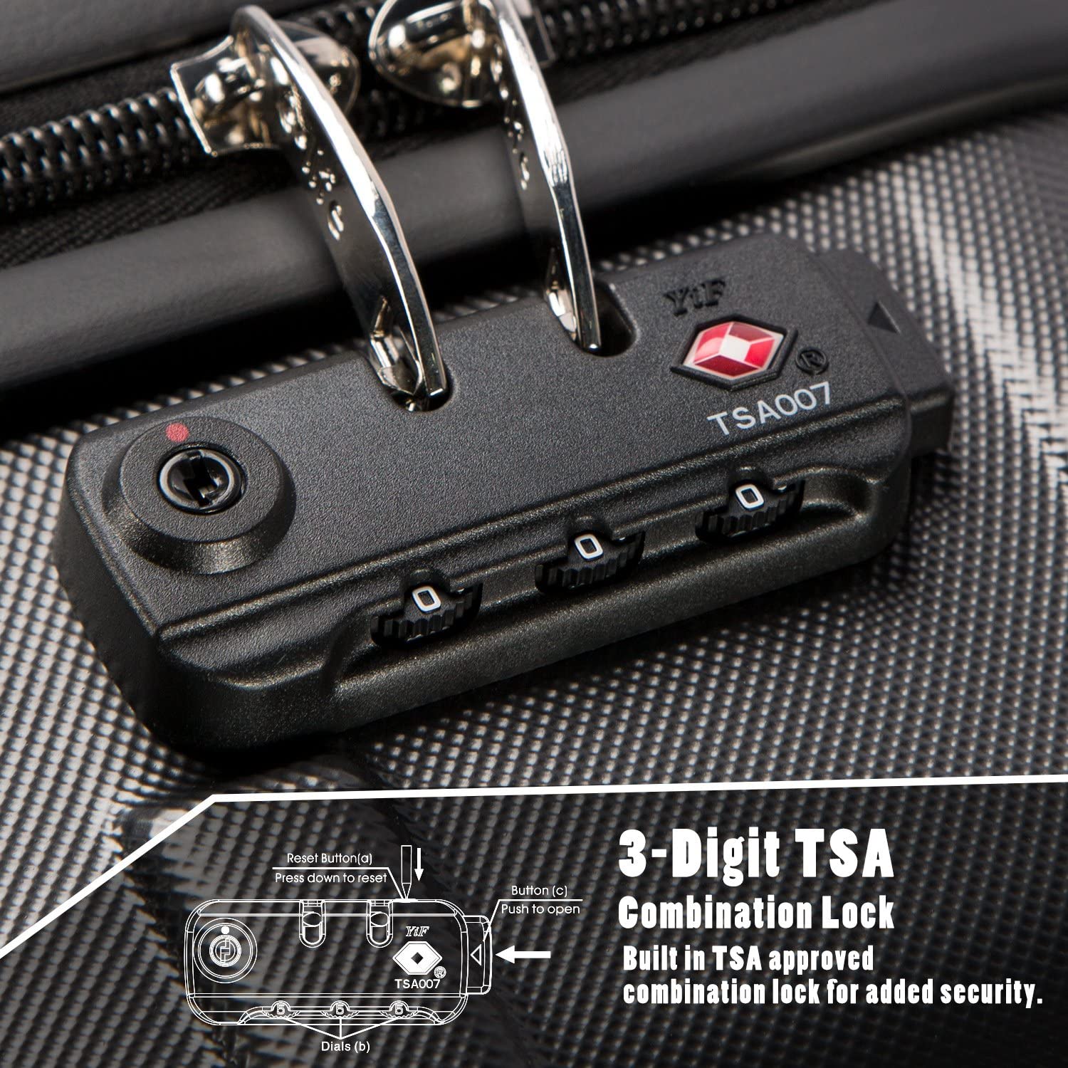 Coolife Luggage Expandable Suitcase 3 Piece Set with TSA Lock Spinner 20in24in28in