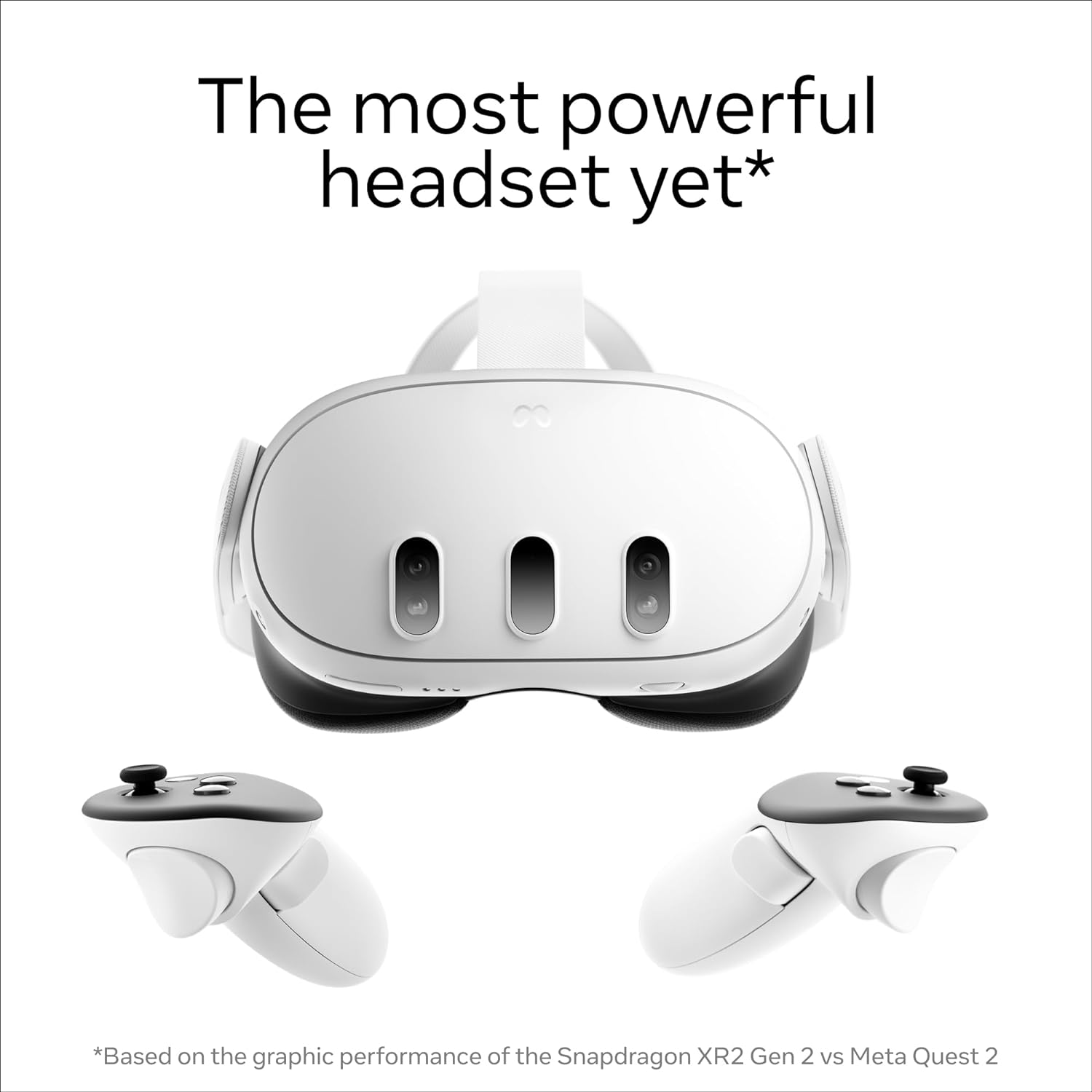 Meta Quest 3 128GB — Ultimate Mixed Reality Experiences — All-in-One Headset with Controllers, 4K resolution + Infinite Display