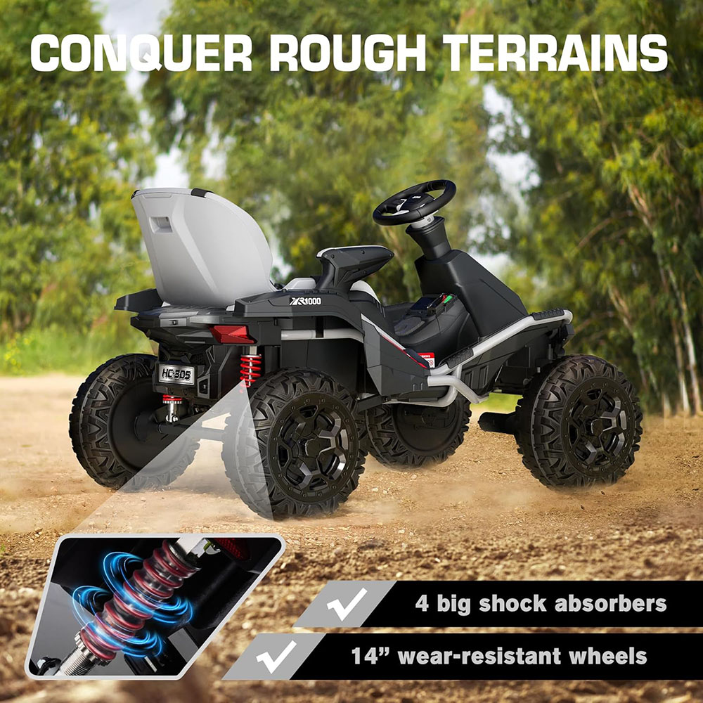 ANPABO 24V 4x4 Ride On Toy for Big Kids