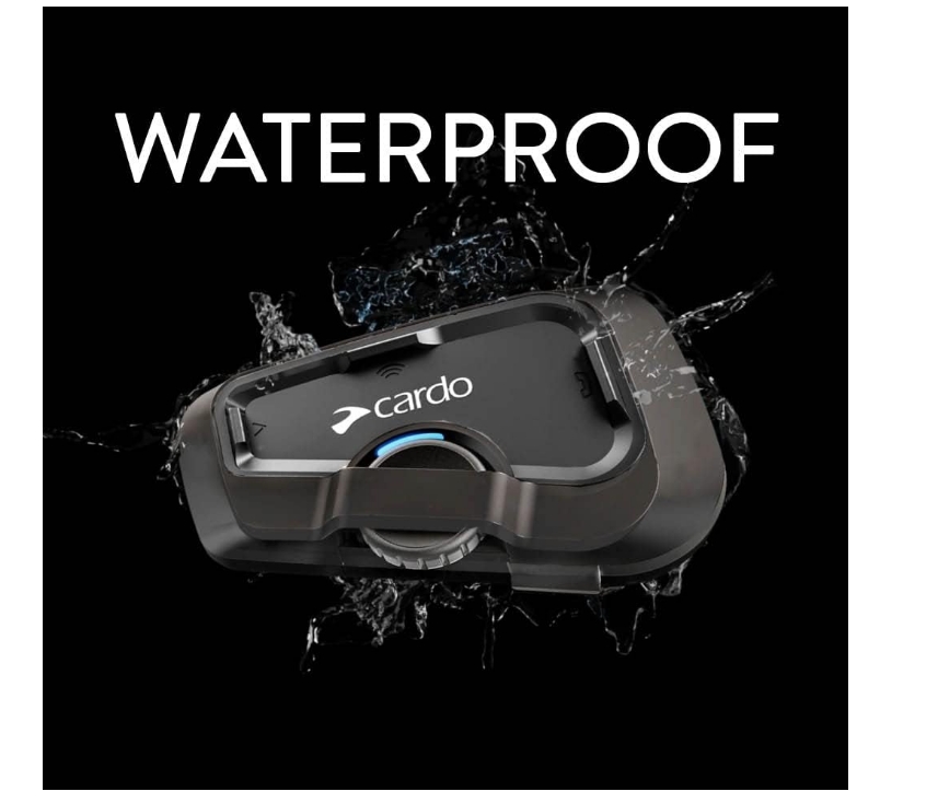 Cardo FRC2X103 Freecom 2X Motorcycle 2-Way Bluetooth Communication System Headset - Dual Pack, Black