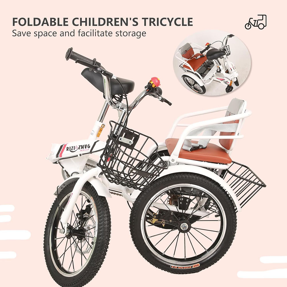 16 inch Trike Kids Tricycle Kids Trike for Ages 3+ Beginner Riders