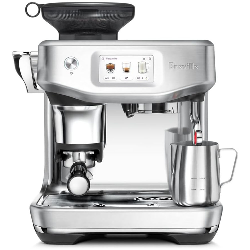 Breville the Barista Touch Impress espresso machine with grinder and milk frother